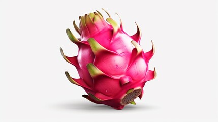 dragon fruit fruit icon isolated on transparentAi Generative - obrazy, fototapety, plakaty