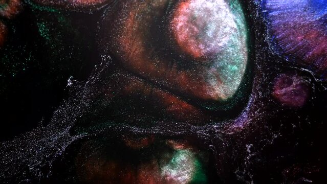 抽象的で芸術的なイメージ　境界の発現と崩壊、そして終焉