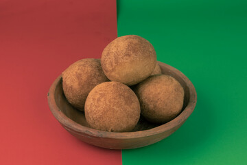 Buñuelos, Colombian Christmas cuisine - Deep fried cheese bread.