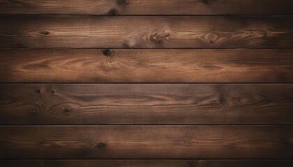 Naklejka premium Rustic Dark Wood Plank Texture Top View