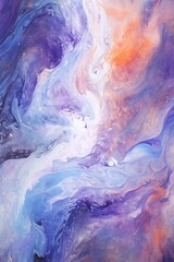 Naklejka premium Ink Blot Serene Canvas Design