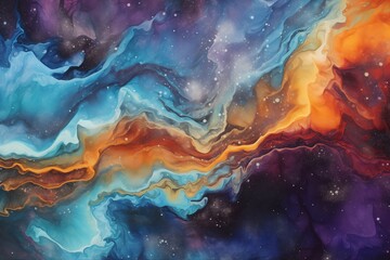 Elegant Oil Paint Swirl Background Abstract Space Backdrop
