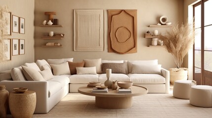 Modern sophisticated living room interior style 