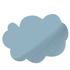 Blue cloud illustration