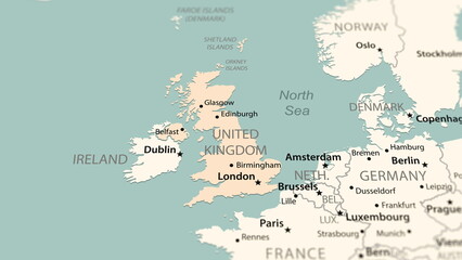 United Kingdom on the world map.