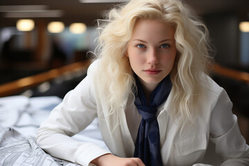 Portrait of a female Albino architect