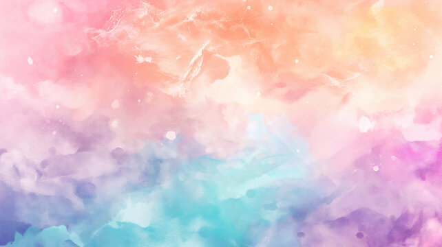 Soft colored, multicolor, cloud texture pastel background
