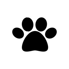 Paw icon vector. paw print icon vector. dog or cat paw