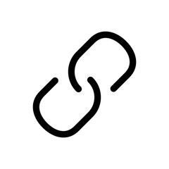 Link icon vector. Hyperlink chain symbol.