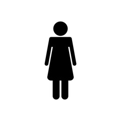 Female icon vector. woman icon vector