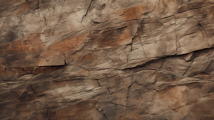 Stone Texture - Layered Geological Layers - Weathered Surface of Rocky Stone Plateau - Cracks - obrazy, fototapety, plakaty