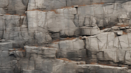Stone Texture - Layered Geological Layers - Weathered Surface of Rocky Stone Plateau - Cracks