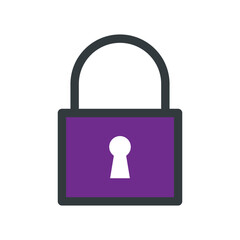 Padlock icon vector design templates simple and modern