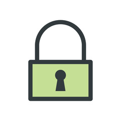 Padlock icon vector design templates simple and modern