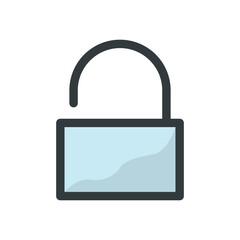 Padlock icon vector design templates simple and modern