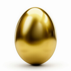 Golden egg isolated on white Related also with The Goose that laid The golden egg