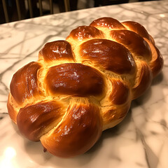 Braided Challah bread