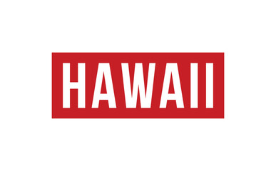 Hawaii Rubber Stamp Seal Vector