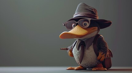 Cartoon digital avatars of Detective Apollo the Platypus