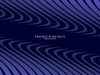Abstract futuristic wave lines background with blue light effect. Modern simple flowing wave shape design. Suitable for covers, posters, websites, brochures, flyers, banners, presentations, etc.