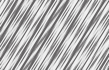 Diagonal, oblique, slanting dots lines, stripes geometric vector pattern. Abstract halftone texture and background. Vector illustration.