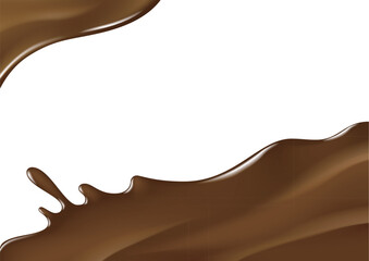 溶けるチョコレートの背景素材