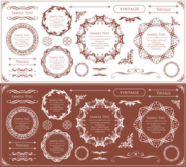 バレンタインデーをイメージしたチョコレートカラーのフレームデザイン