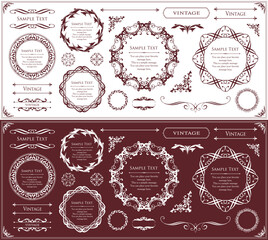 バレンタインデーをイメージしたチョコレートカラーのフレームデザイン