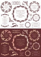 バレンタインデーをイメージしたチョコレートカラーのフレームデザイン