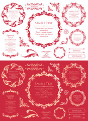 バレンタインデーをイメージしたチョコレートカラーのフレームデザイン