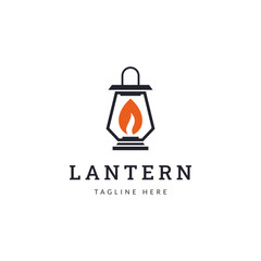 Lantern logo icon design flat vector