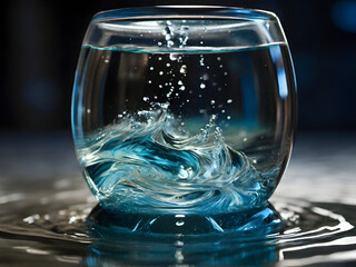 Explore the essence of time distortion through a captivating image of a water clock. Utilizing a high-resolution DSLR camera and a storytelling lens