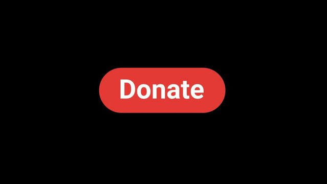 Donate Button Animation with transparent background 