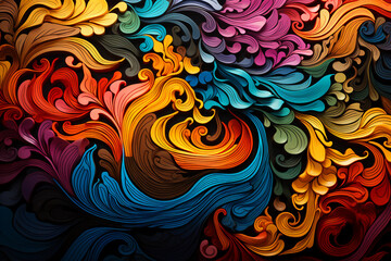 Colorful Background AI Art. Homepage Artwork. Generated AI