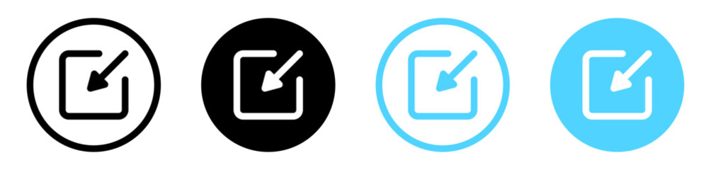 minimize icon rally compact size small scale arrow icons . shrink icon resize in arrow . zoom out icons