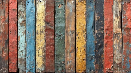 Timeworn wood planks, each bearing the unique charm of cracks and alluring wood fibers. Old wood background.