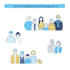 さまざまな家族　上半身