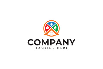 home restoration service logo design for water damage restoration, mold remediation, fire damage restoration cleanup and construction