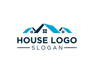 The logo design is about House and was created using the Corel Draw 2018 application with a white background.