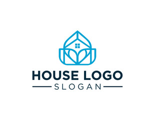 The logo design is about House and was created using the Corel Draw 2018 application with a white background.