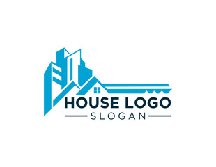 The logo design is about House and was created using the Corel Draw 2018 application with a white background.