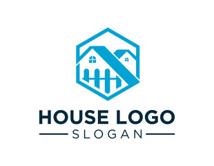 The logo design is about House and was created using the Corel Draw 2018 application with a white background.