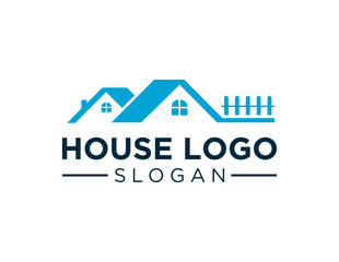 The logo design is about House and was created using the Corel Draw 2018 application with a white background.
