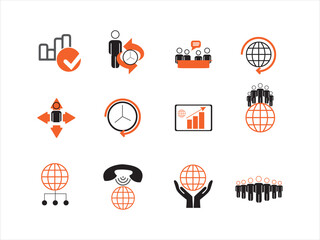 Business icon design with marketing finance