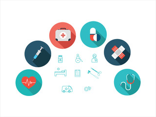 Healthcare doctor icon medical symbols