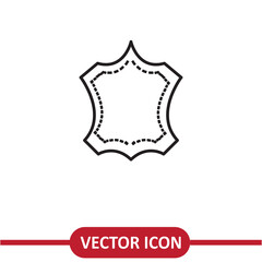 Leather Icon. Fashion Component sign Simple Vector illustration for Websites, Presentation on white background..eps