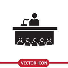  Presentation Icon. Simple Vector Sign for Websites or Mobile on white background..eps