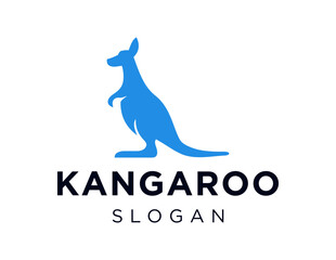 The logo design is about Kangaroo and was created using the Corel Draw 2018 application with a white background.