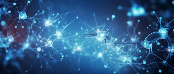 An asset background of neuron cell in the body of human