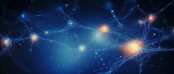 An asset background of neuron cell in the body of human